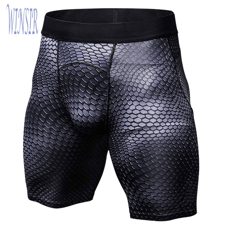 Men Polyester spandex short pants with pockets